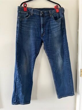 Levi's 505 Men's Jeans 40 X 30 Blue Medium Wash Straight Leg Western Casual